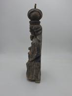 sculptuur, Provinzielle thronende Madonna mit Kind - 37 cm -