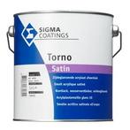 SIGMA Torno Satin - Zijdeglanslak RAL 9016 - 1 liter, Doe-het-zelf en Verbouw, Verf, Beits en Lak, Overige kleuren, Nieuw, Ophalen of Verzenden