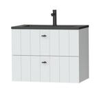 Tiger Maryport Meubelset 80 cm met 2 lades Mat wit incl, Ophalen of Verzenden, Nieuw, Chroom, Bad