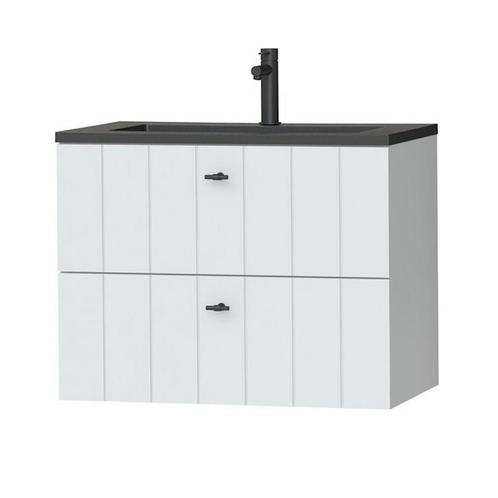 Tiger Maryport Meubelset 80 cm met 2 lades Mat wit incl, Doe-het-zelf en Verbouw, Sanitair, Bad, Nieuw, Chroom, Ophalen of Verzenden