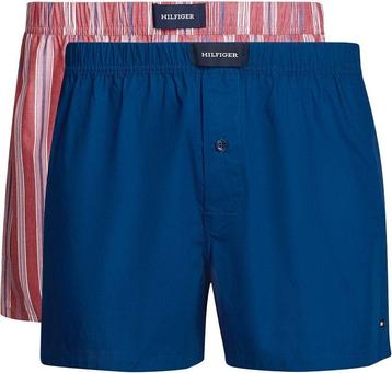 Tommy Hilfiger Boxer Woven 2-Pack Rood Blauw maat L Heren beschikbaar voor biedingen