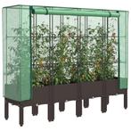 vidaXL Plantenbak verhoogd met kashoes 160x40x140 cm, Verzenden, Nieuw, Kunststof