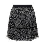 Liu Jo • korte zijden rok in zwart wit • 38 (IT44), Maat 38/40 (M), Verzenden, Liu Jo, Zwart