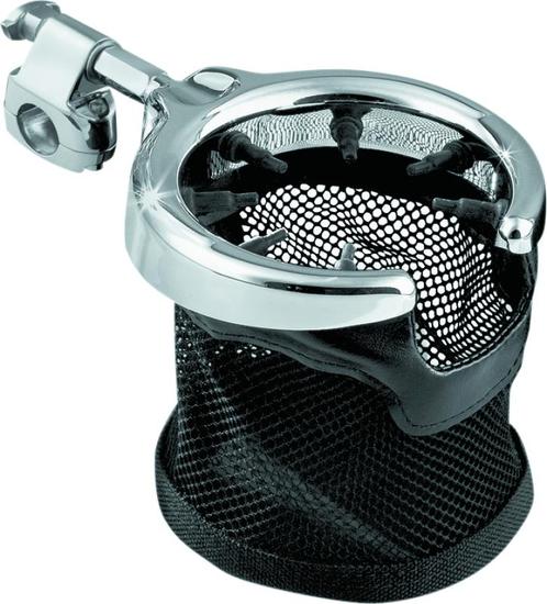 Kuryakyn Universal Passenger Drink Holder With Basket Black, Auto diversen, Tuning en Styling, Ophalen of Verzenden