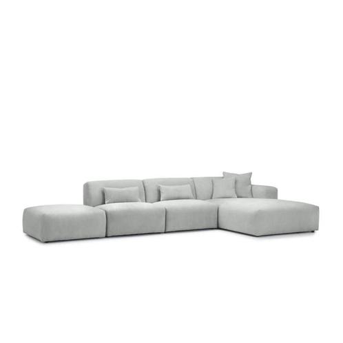Loungebank Veenendaal - loungebanken - Zilver, Huis en Inrichting, Banken | Sofa's en Chaises Longues, Nieuw, Stof
