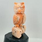 sculptuur, GUFO IN CORALLO - 7 cm - koraal, Nieuw
