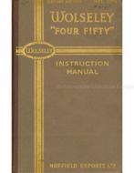 1949 WOLSELEY FOUR FIFTY INSTRUCTIEBOEKJE ENGELS