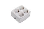 Martin Kaiser 4-Socket Desktop Voedingsstrip Vierkant Wit, Verzenden, Nieuw, Overige typen