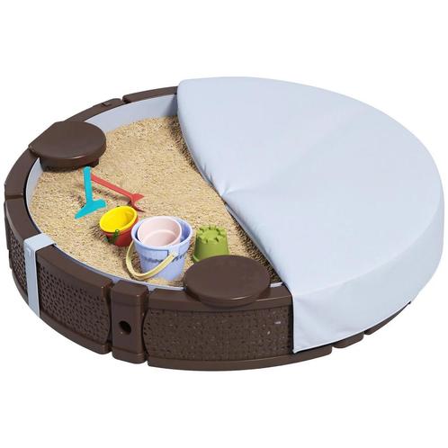 TRUUSK AIYAPLAY Zandbak, Sandbox Met 3 Zitplaatsen, Waterdic, Kinderen en Baby's, Speelgoed | Buiten | Zandbakken, Nieuw, Verzenden