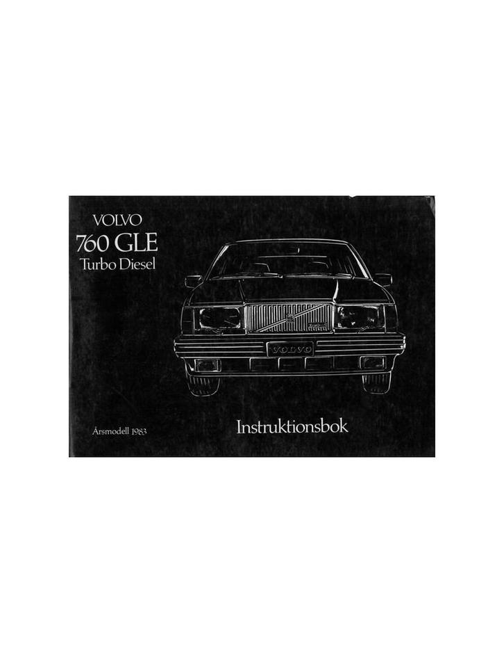1983 VOLVO 760 GLE TURBO DIESEL INSTRUCTIEBOEKJE ZWEEDS, Auto diversen, Handleidingen en Instructieboekjes