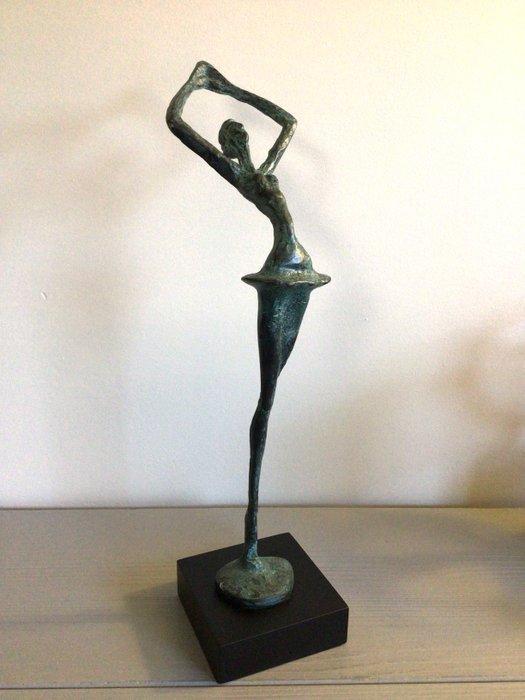 sculptuur, Sierlijke ballerina - 34 cm - Brons, Antiek en Kunst, Curiosa en Brocante