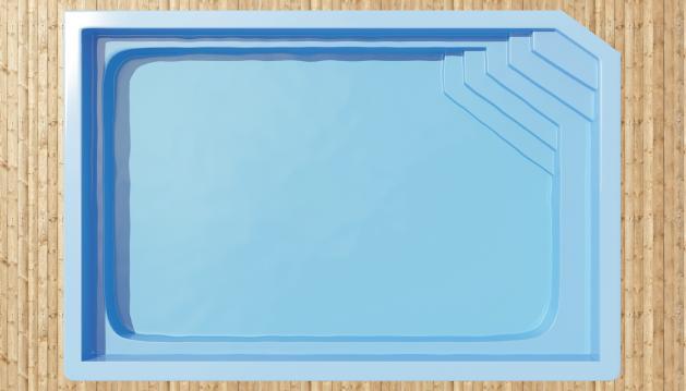 Polyester bad Santorini, Tuin en Terras, Zwembaden, Verzenden