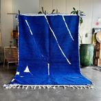 Marokkaans Blauw Modern Berber Nieuw Wol Tapijt - Vloerkleed, Nieuw