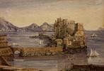 William Henry Pyne (1769 -1843) - Napoli - Castel dellOvo, Antiek en Kunst, Kunst | Schilderijen | Klassiek
