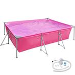 Zwembad rechthoekig met filterpomp 300 x 207 x 70 cm - pink, Tuin en Terras, Zwembaden, Verzenden, Nieuw