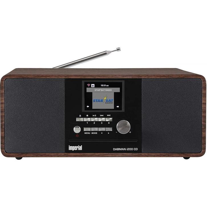 DABMAN i200 CD DAB+ / FM / Internet / Bluetooth | Houtlook, Audio, Tv en Foto, Radio's, Radio, Nieuw, Met cd-speler, Verzenden