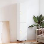vidaXL buffetkast 34,5x34x180 cm bewerkt hout wit, Huis en Inrichting, Kasten | Buffetkasten, Minder dan 50 cm, Verzenden, Nieuw