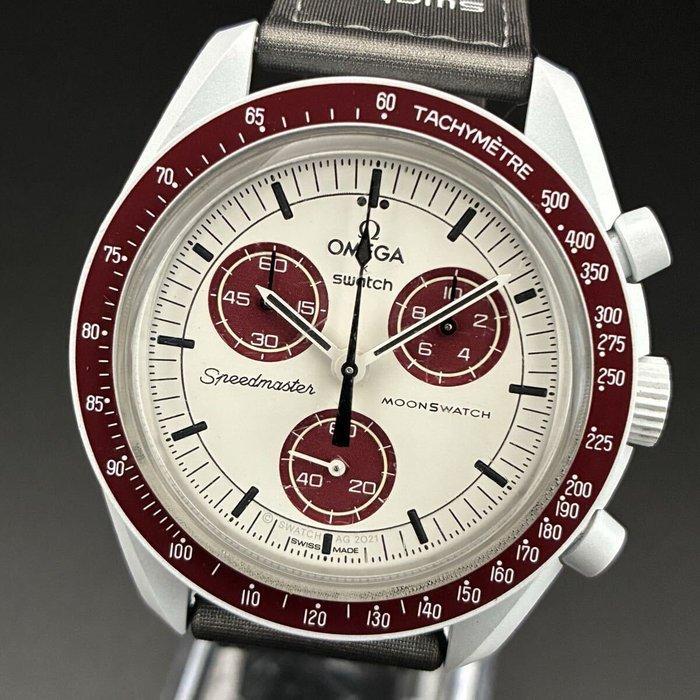 Omega x Swatch - MoonSwatch - Mission to Pluto - Zonder, Sieraden, Tassen en Uiterlijk, Horloges | Heren