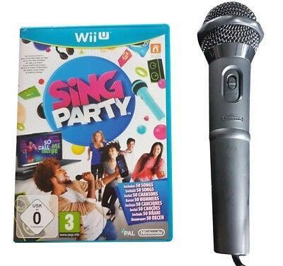 Sing Party +  Microfoon (Wii U Games), Spelcomputers en Games, Games | Nintendo Wii U, Zo goed als nieuw, Ophalen of Verzenden