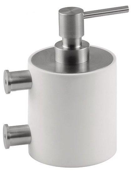 Zeepdispenser PIET BOON PB503 Mat RVS/Wit Corian, Doe-het-zelf en Verbouw, Hang- en Sluitwerk, Nieuw, Ophalen of Verzenden