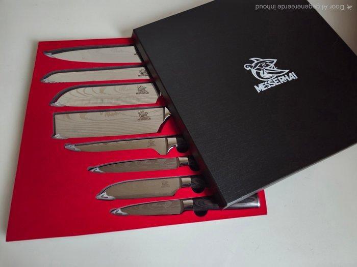 Messerhai-Sakura - Keukenmes - Professionele 8-delige chefs, Antiek en Kunst, Antiek | Keukenbenodigdheden