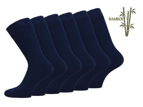6 paar SQOTTON® Bamboe sokken - Naadloos - Marineblauw, Kleding | Heren, Sokken en Kousen, Verzenden