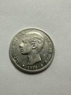Spanje. Alfonso XII. 1 peseta 1876 (Zonder Minimumprijs)
