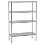 GGM Gastro | RVS opbergrek ECO - 1200x490mm - met 4 planken, Verzenden