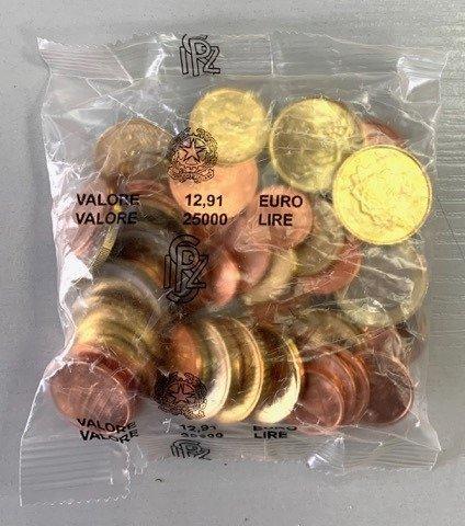 Italië. Starter Kit (2 kits - avec et sans inscriptions), Postzegels en Munten, Munten | Europa | Euromunten