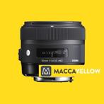 Sigma 30mm f/1.4 ART DC HSM (voor Canon) met garantie, Ophalen of Verzenden, Zo goed als nieuw, Standaardlens