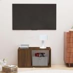 vidaXL Tv-meubel 60x24x32 cm bewerkt hout bruin eikenkleur, Verzenden, Nieuw, 50 tot 100 cm, Minder dan 25 cm