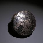 Chimu, Peru Zilver Tamba - Oorbel. 4 cm D. 1100 - 1400