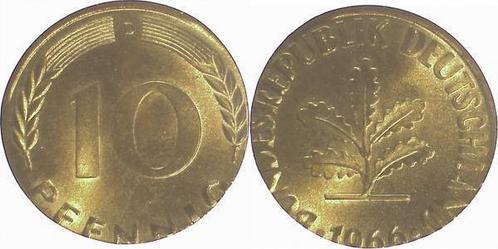 10 Pfennig Brd 66d auf 5 Pfennig Rohling, Postzegels en Munten, Munten | Europa | Niet-Euromunten, Verzenden