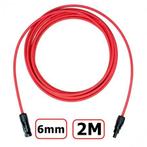 MC4 1-20 Meter 6mm Mannelijke-Vrouwelijke Kabel Rood/Zwar..., Verzenden, Nieuw