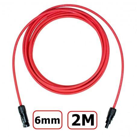 MC4 1-20 Meter 6mm Mannelijke-Vrouwelijke Kabel Rood/Zwar..., Doe-het-zelf en Verbouw, Zonnepanelen en Toebehoren, Nieuw, Verzenden