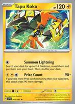 Tapu Koko 065/191 holo surging sparks, Hobby en Vrije tijd, Verzamelkaartspellen | Pokémon, Ophalen of Verzenden, Nieuw, Losse kaart