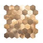 Zelfklevend Mozaïek Hexagon Brons Koper, Doe-het-zelf en Verbouw, Tegels, Nieuw