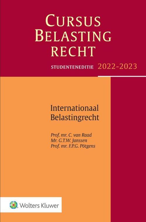 Studenteneditie Cursus Belastingrecht Internat 9789013168051, Boeken, Studieboeken en Cursussen, Zo goed als nieuw, Verzenden