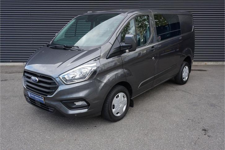 Ford Transit Custom 300 | 2.0 TDCI | L1H1 | DC | Airco | Cru, Auto's, Bestelauto's, Onderhoudsboekje, Lease, Overige kleuren, Handgeschakeld