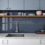 Wandtegel arrow blue velvet blauw 5x25 wandtegel, Doe-het-zelf en Verbouw, Tegels, Nieuw, Ophalen of Verzenden, 10 m² of meer