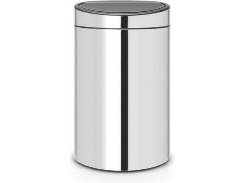 Brabantia Touch Bin Prullenbak - 40 liter - Brilliant Steel, Huis en Inrichting, Woonaccessoires | Overige, Zo goed als nieuw