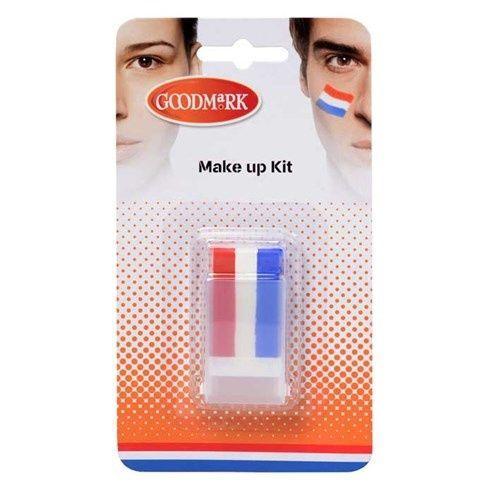 Rood wit blauw schmink luxe, Hobby en Vrije tijd, Feestartikelen, Feestartikel, Nieuw, Verzenden