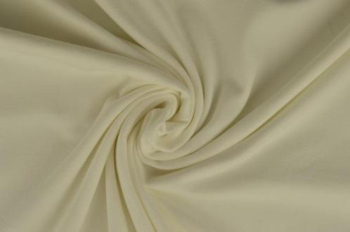 10 meter katoen tricot - Gebroken wit - 150cm breed, Hobby en Vrije tijd, Stoffen en Lappen, 120 cm of meer, 200 cm of meer, Wit