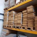 Partij Bruynzeel houten hardboard schappen/planken/legborden, Plank, Gebruikt, 25 tot 50 mm, Minder dan 200 cm