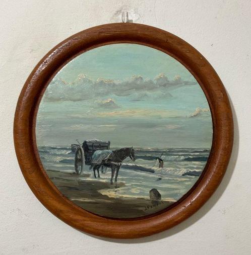 J. Ruigrok (XX) - Schelpenvisser in Katwijk, Antiek en Kunst, Kunst | Schilderijen | Klassiek