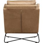 Leren fauteuil Crossover - Rancho Stone (grijs/bruin), Huis en Inrichting, Nieuw, Ophalen of Verzenden, Leren fauteuil Crossover - Rancho Stone (grijs/bruin) past perfect in uw interieur als u woonstijl: Industrieel, Modern is.