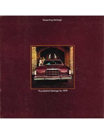 1979 FORD THUNDERBIRD HERITAGE BROCHURE ENGELS (USA) beschikbaar voor biedingen