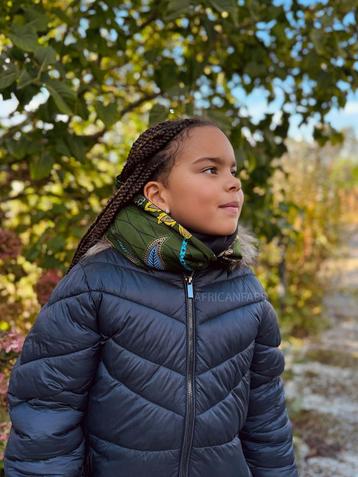 Warme Winter Colsjaal voor Kinderen met Afrikaanse print Uni beschikbaar voor biedingen