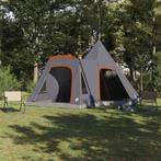 vidaXL Teepee Tent met dak Grijs en Oranje 545 x 450 x 295, Caravans en Kamperen, Verzenden, Nieuw
