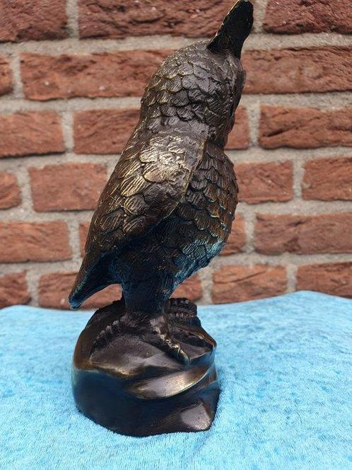 sculptuur, Bronzen uil - 20 cm - Brons - 2000, Antiek en Kunst, Kunst | Designobjecten